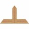 Ekena Millwork Portland Timber Gable Bracket, Western Red Cedar, 36"W x 23"H x 1 1/2"D x 5 1/2"F, 15/12 Pitch GBW036X23X0206POR00SWR - alternate 1